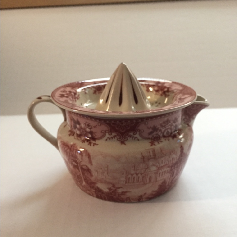 Pink Transferware Juicer